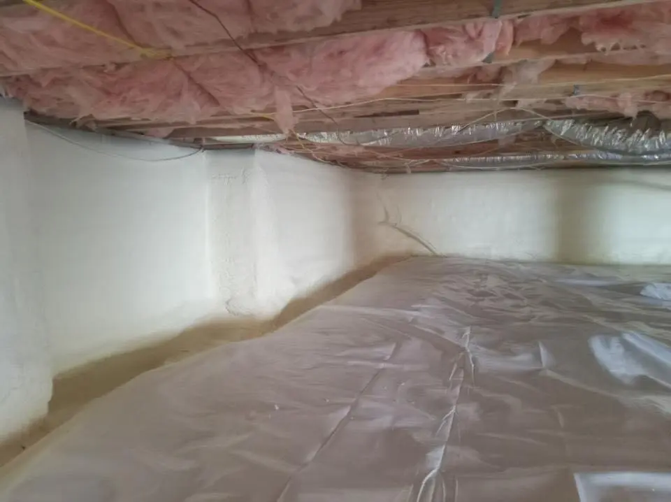 Crawl space encapsulation with closed-cell spray foam for Spray Foam Roofing in Morristown